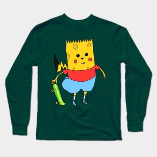 Yellow Cartoon Character Long Sleeve T-Shirt